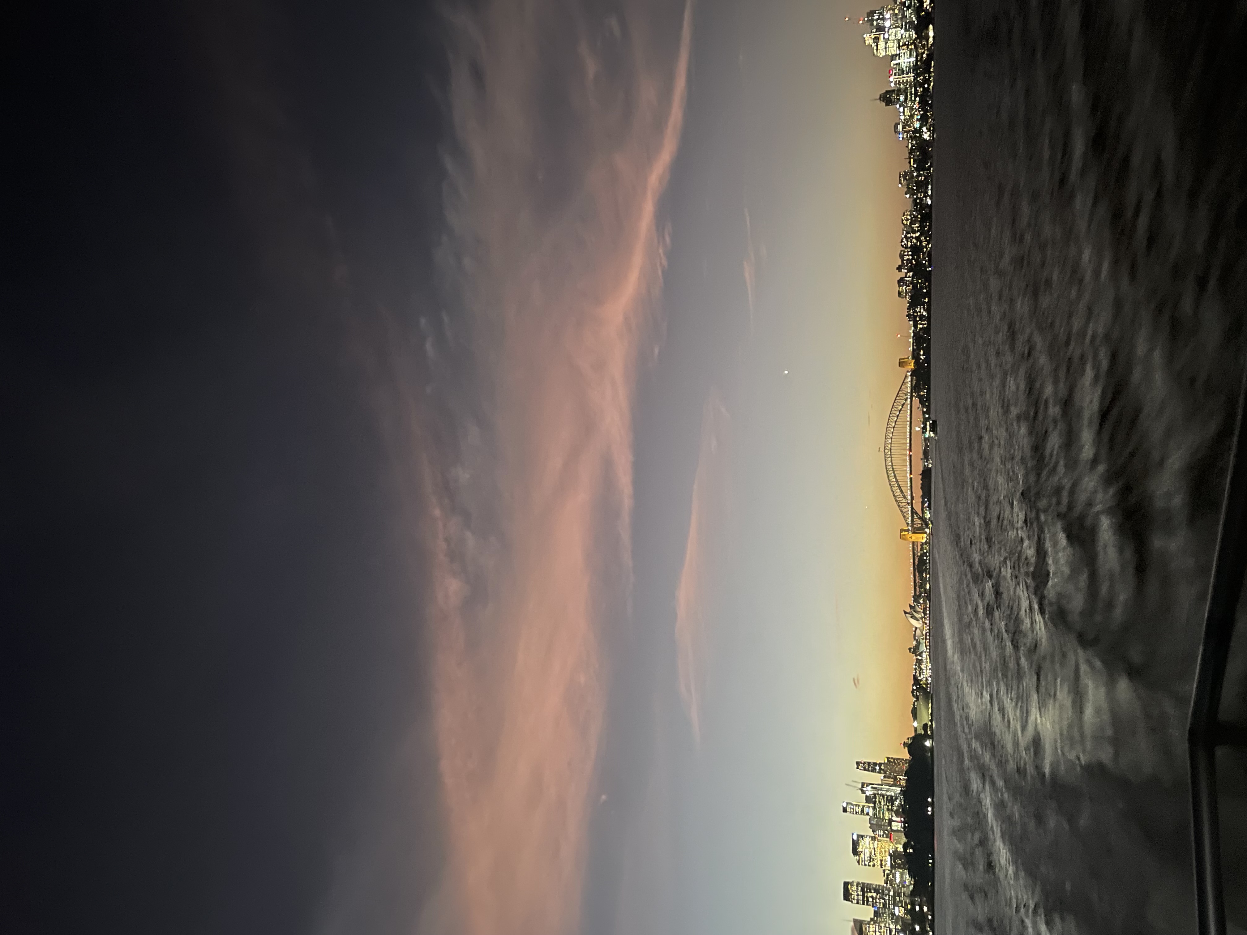 Sydney skyline, first month after moving